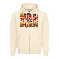 Sandshell on this day a queen was born Zipper Hoodie - NancyCooperArtShop