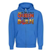 True Royal on this day a queen was born Zipper Hoodie - NancyCooperArtShop