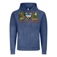 Vintage Denim peace love san judas Vintage Hoodie - JahusDesignShop