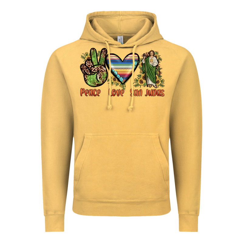 Peace Love San Judas Vintage Hoodie by JahusDesignShop | Teevron