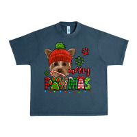 Midnight Navy merry pawmas christmas yorkie Urban Heavy Tee - Jasminsmagicworld
