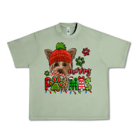 Oil Green merry pawmas christmas yorkie Urban Heavy Tee - Jasminsmagicworld