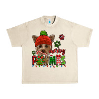 Sandshell merry pawmas christmas yorkie Urban Heavy Tee - Jasminsmagicworld