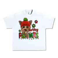 White merry pawmas christmas yorkie Urban Heavy Tee - Jasminsmagicworld