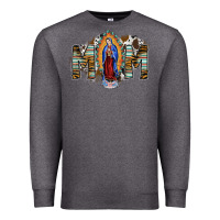 Charcoal Heather mom virgin mary Premium Sweatshirt - SublimationCraftShop