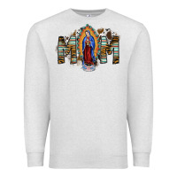 Oatmeal Heather mom virgin mary Premium Sweatshirt - SublimationCraftShop