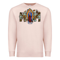Pale Pink mom virgin mary Premium Sweatshirt - SublimationCraftShop