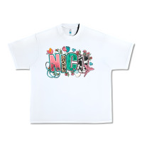 White nicu Urban Heavy Tee - AdoDesignShop