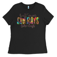Black boat waves sun rays lake days Ladies Tee - texasbilliewilder