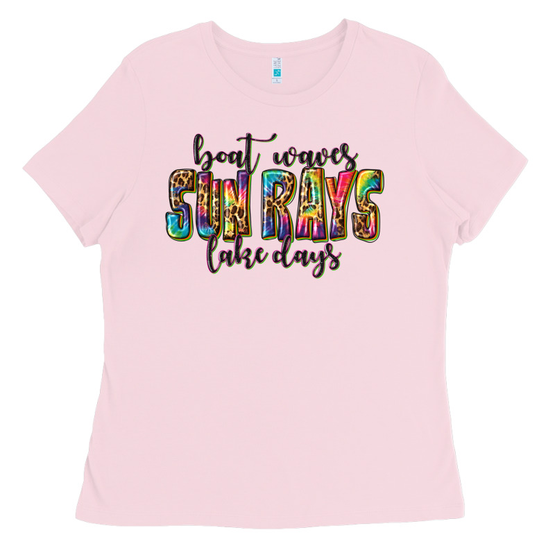 Boat Waves Sun Rays Lake Days Ladies Tee by texasbilliewilder | Teevron