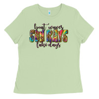 Matcha boat waves sun rays lake days Ladies Tee - texasbilliewilder