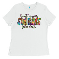 White boat waves sun rays lake days Ladies Tee - texasbilliewilder