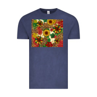Vintage Denim juneteenth sunflowers Vintage Tee - Artiststas