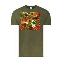 Vintage Olive juneteenth sunflowers Vintage Tee - Artiststas