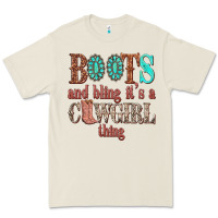Boots And Bling Its A Cowgirl Thing Premium Tee | Teevron