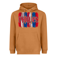 Meerkat phillies baseball team spirit brushstrokes Heavyweight Hoodie - Artiststas