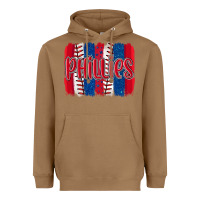 Toasted Coconut phillies baseball team spirit brushstrokes Heavyweight Hoodie - Artiststas