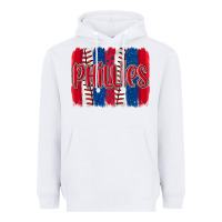 White phillies baseball team spirit brushstrokes Heavyweight Hoodie - Artiststas