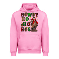 Fuchsia Pink howdy ho ho hos christmas Urban Hoodie - CowGirlArtShop