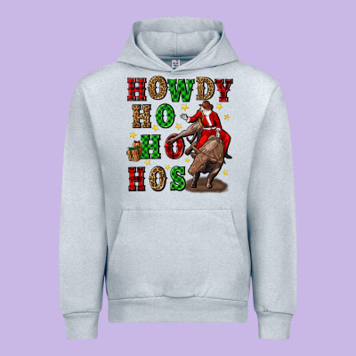 Howdy Ho Ho Hos Christmas Urban Hoodie Designed By Cowgirlartshop