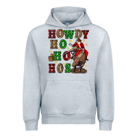 Heather Grey howdy ho ho hos christmas Urban Hoodie - CowGirlArtShop
