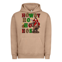 Pigment Burro howdy ho ho hos christmas Urban Hoodie - CowGirlArtShop