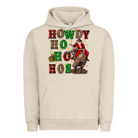 Pigment French Oak howdy ho ho hos christmas Urban Hoodie - CowGirlArtShop