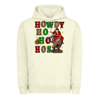 Pigment Pistachio howdy ho ho hos christmas Urban Hoodie - CowGirlArtShop