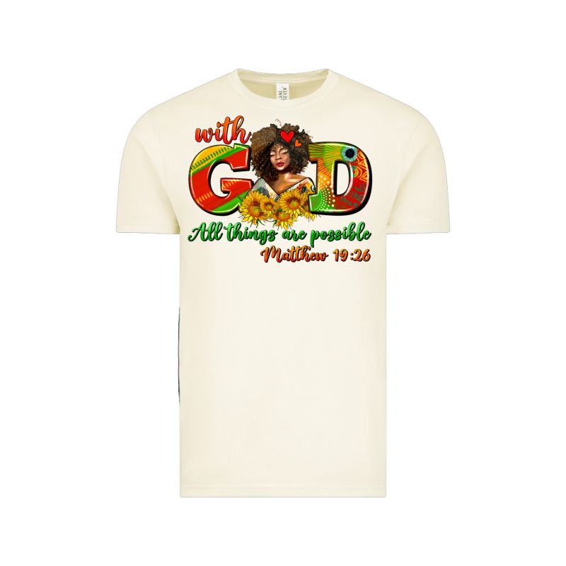 With God All Things Are Possible Juneteenth Vintage Tee by AdoDesignShop | Teevron