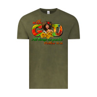 Vintage Olive with god all things are possible juneteenth Vintage Tee - AdoDesignShop