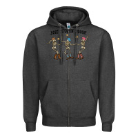 Charcoal Heather boot scctin' boogie Zipper Hoodie - MaliasSmallBusiness