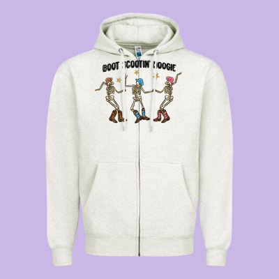 Boot Scctin' Boogie Zipper Hoodie Designed By Maliassmallbusiness