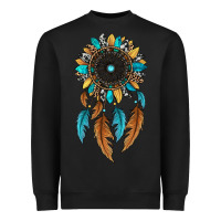 Black dreamer catcher sunflower Heavyweight Sweatshirt - JahusDesignShop
