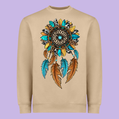 Dreamer Catcher Sunflower Heavyweight Sweatshirt Designed By Jahusdesignshop