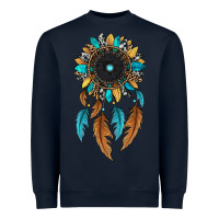 Navy dreamer catcher sunflower Heavyweight Sweatshirt - JahusDesignShop