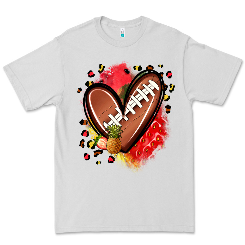 Fruits And Football Heart Premium Tee by Zillion Design Studio | Teevron