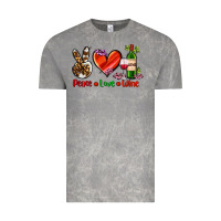 Cloud Rock peace love wine Vintage Tee - AdoDesignShop