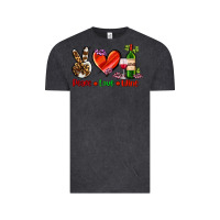 Vintage Black peace love wine Vintage Tee - AdoDesignShop