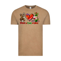 Peace Love Wine Vintage Tee | Teevron