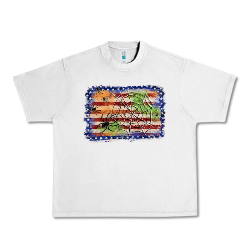 American Flag Halloween Background Urban Heavy Tee by JahusDesignShop | Teevron