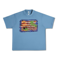 Pebble Blue American flag halloween background Urban Heavy Tee - JahusDesignShop