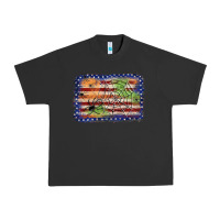 Pigment Black American flag halloween background Urban Heavy Tee - JahusDesignShop