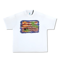 White American flag halloween background Urban Heavy Tee - JahusDesignShop