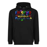 Black embrace differences Heavyweight Hoodie - Artiststas