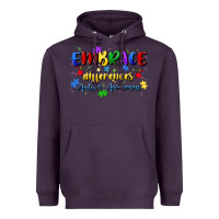 Plum embrace differences Heavyweight Hoodie - Artiststas