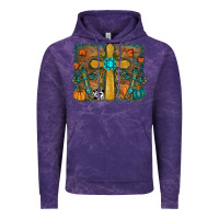 Cloud Purple Fall Gemstone Cross Vintage Hoodie - RanaPortraitStore