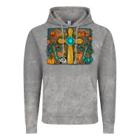 Cloud Rock Fall Gemstone Cross Vintage Hoodie - RanaPortraitStore