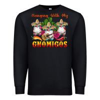 Black hanging with gnomigos Premium Sweatshirt - Artiststas
