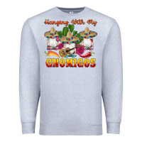 Heather Grey hanging with gnomigos Premium Sweatshirt - Artiststas