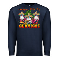 Navy hanging with gnomigos Premium Sweatshirt - Artiststas